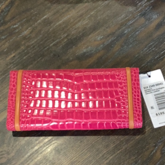 Brahmin Veronica Paradise Pink Darlington Leather Wallet NWT - Picture 2 of 4